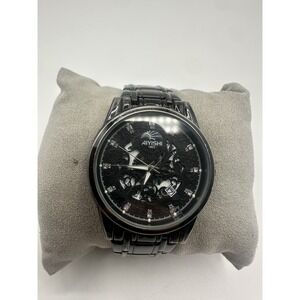AIYISHI model 1803 men's analog wristwatch Black